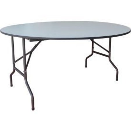 ICEBERG Interion Folding Wood Table, 60W x 60D, Gray 67279